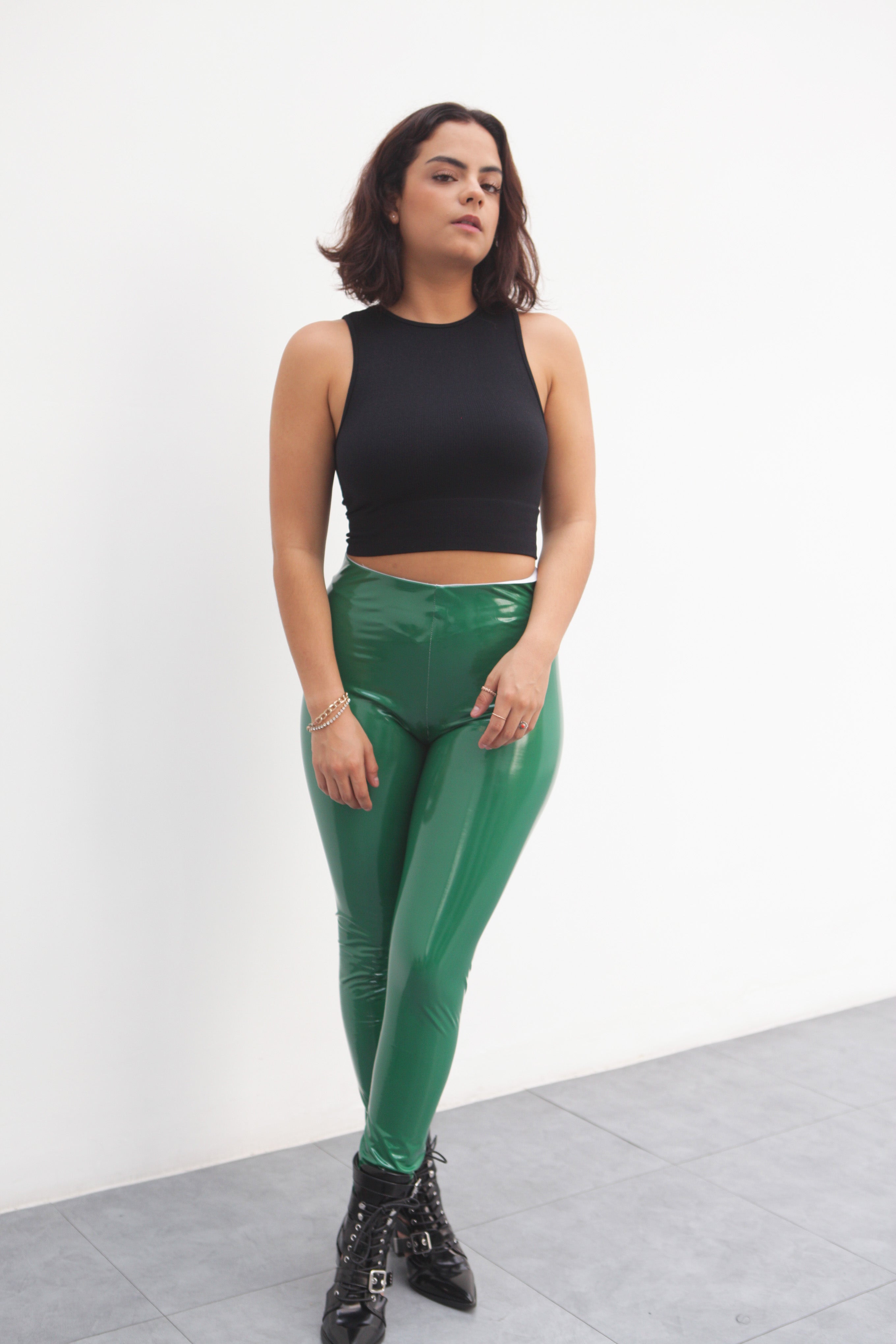 Leggings charol Verde