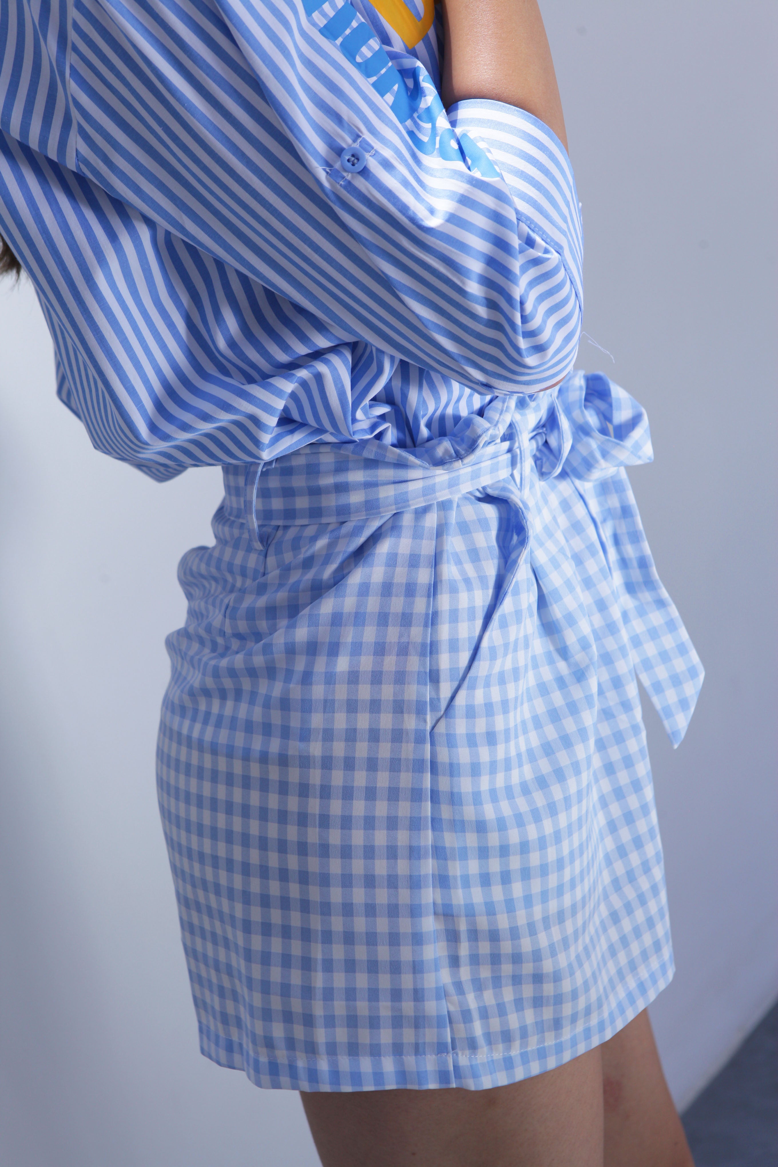 Short cuadro vichy Azul