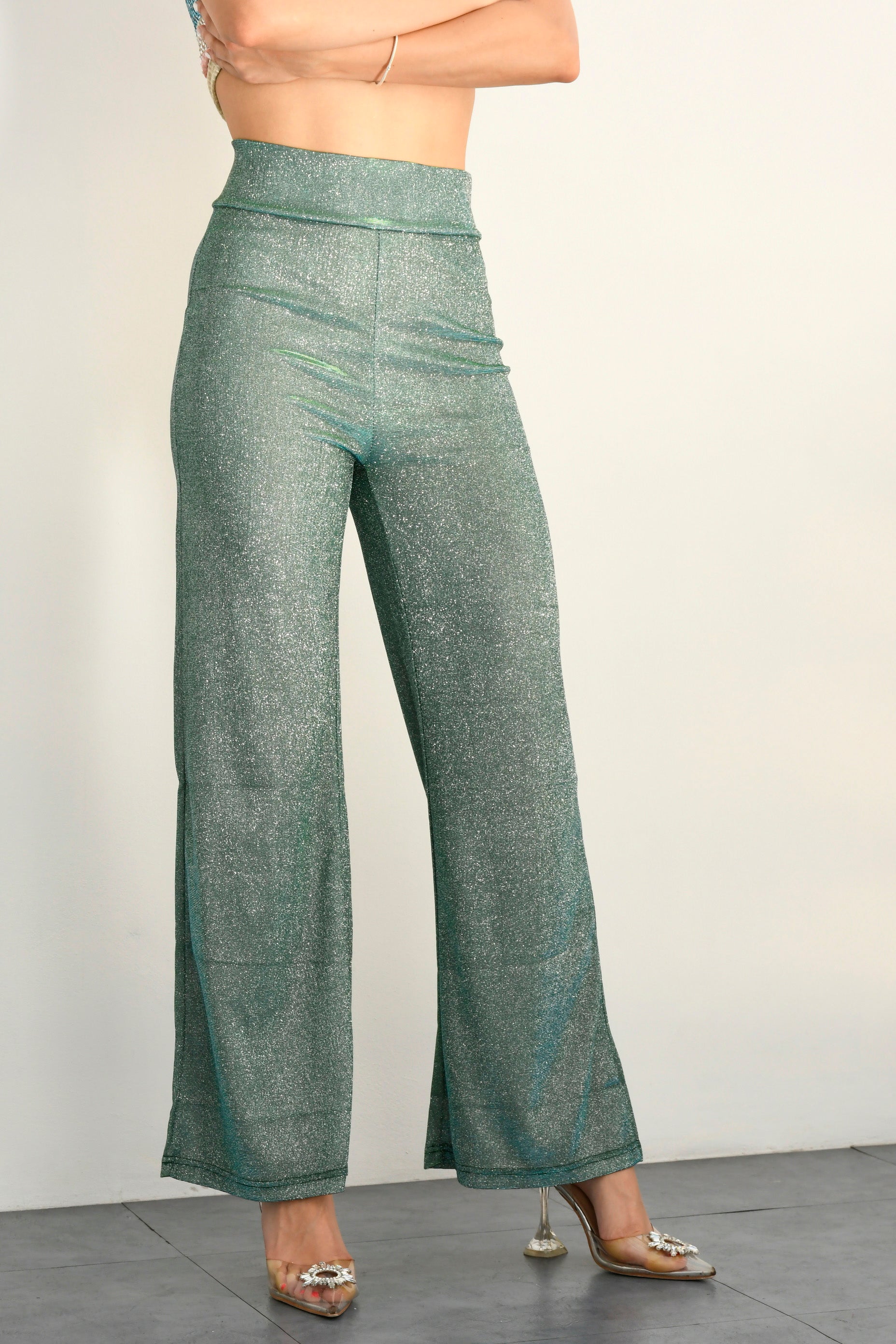 Pantalón glitter Verde
