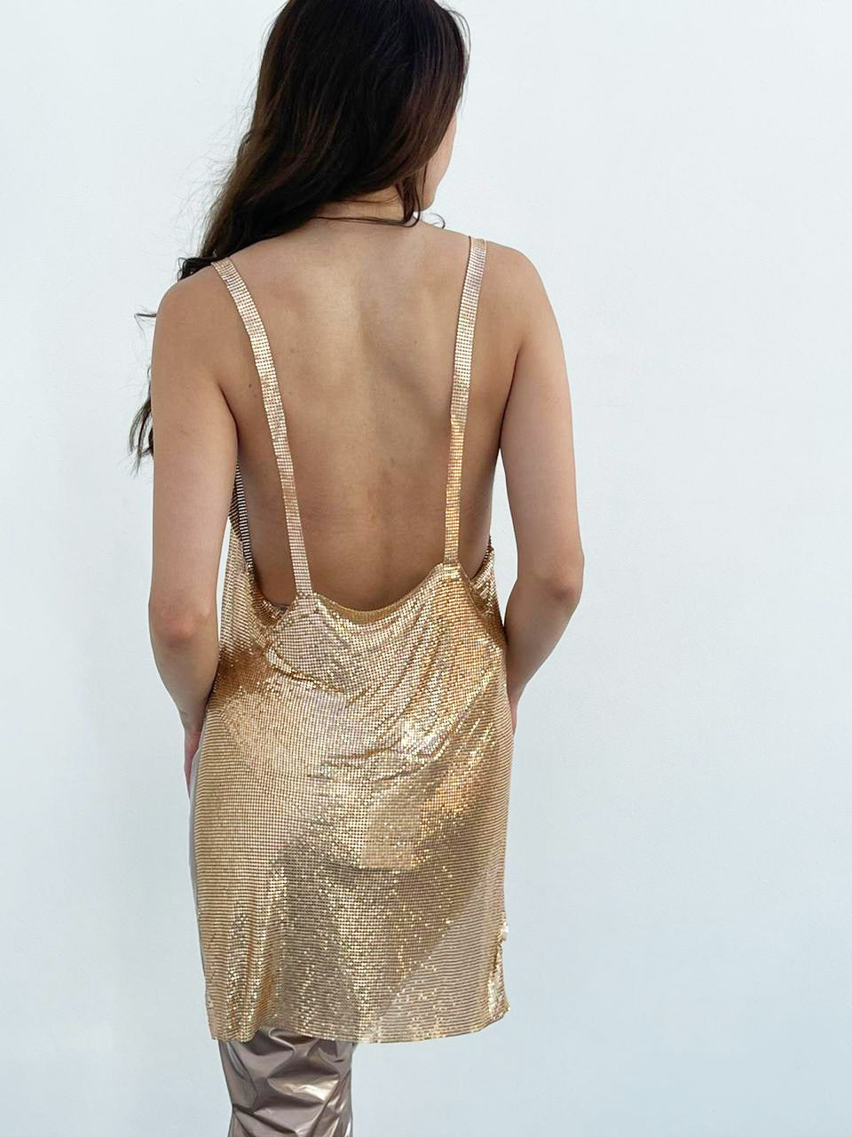 Blusón metálico Dorado